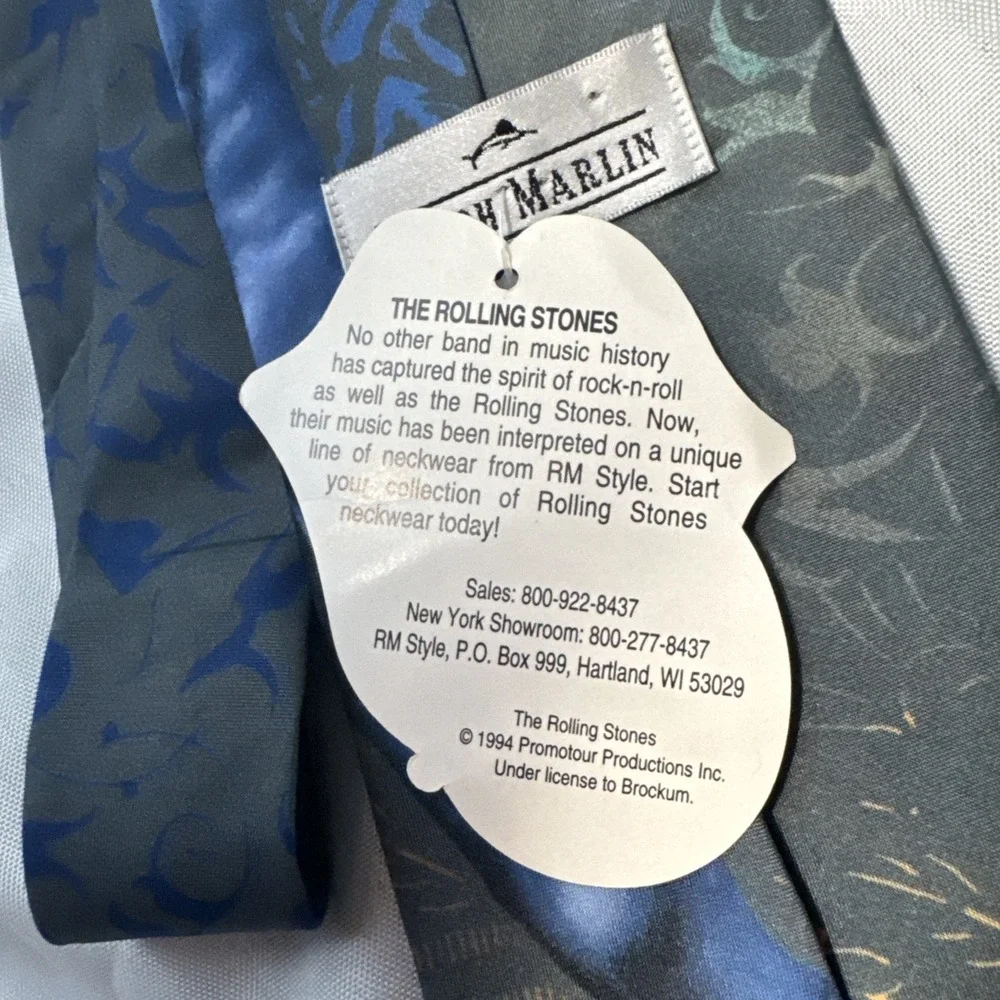 Vtg Ralph Marlin The Rolling Stones Tie 1997 Bridges To Babylon Lion 56